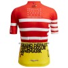 Maglia 2022 Tour de France Manica Corta Kopenhagen Rosso Bianco